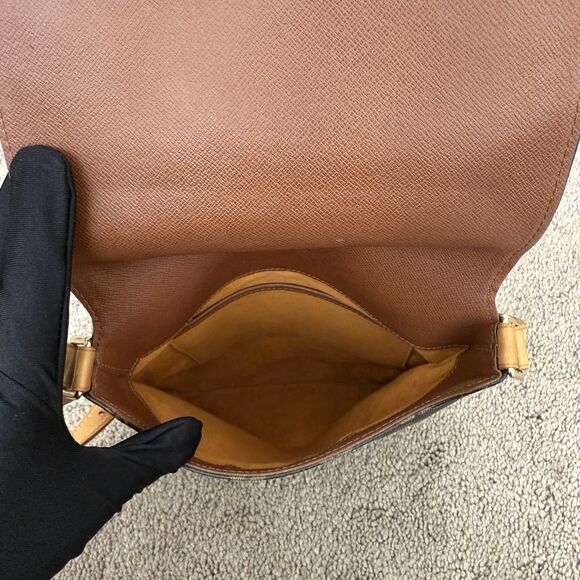 Authentic Louis Vuitton Musette Salsa Women’s Shoulder Crossbody Bag PM Brown - Picture 4 of 8